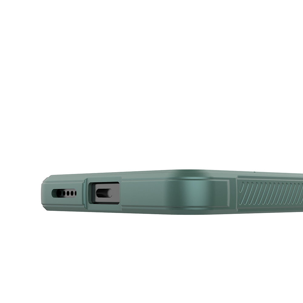 Xiaomi Redmi Note 14 4G Case Flexible TPU Hollow Back Surface Design Zore Ethnic Silicone Cover Dark Green