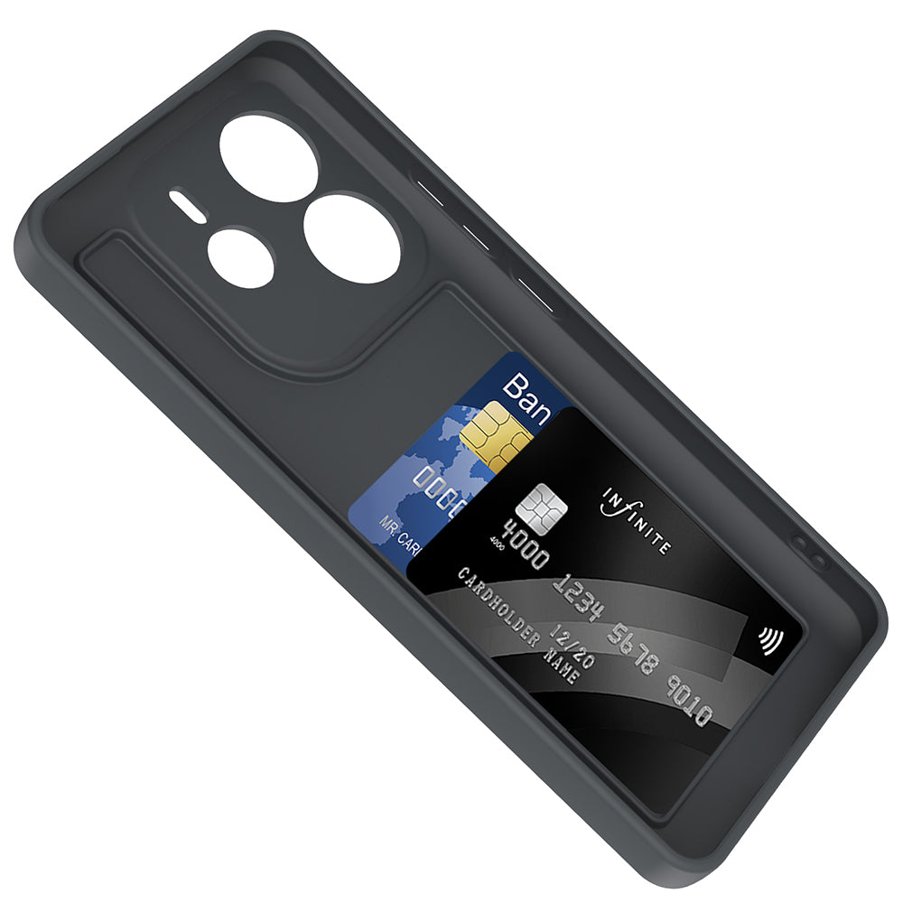 Xiaomi Redmi Note 14 4G Kılıf Kamera Korumalı Kartlık Hazneli Zore Vitra Kapak Lacivert