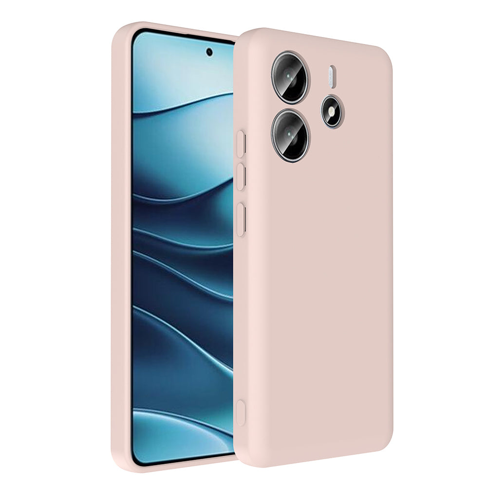 Xiaomi Redmi Note 14 4G Kılıf Kamera Korumalı Kartlık Hazneli Zore Vitra Kapak Pembe