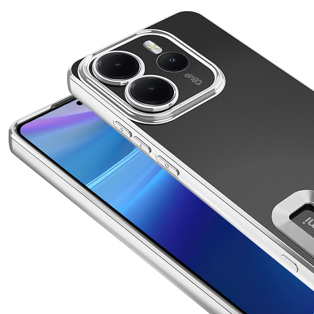 Xiaomi Redmi Note 14 4G Case Camera Protection Logo Showing Zore Omega Cover Sierra Blue 