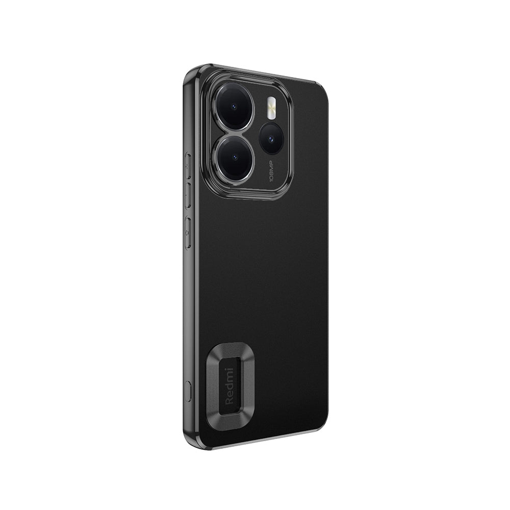 Xiaomi Redmi Note 14 4G Case Camera Protection Logo Showing Zore Omega Cover Black 
