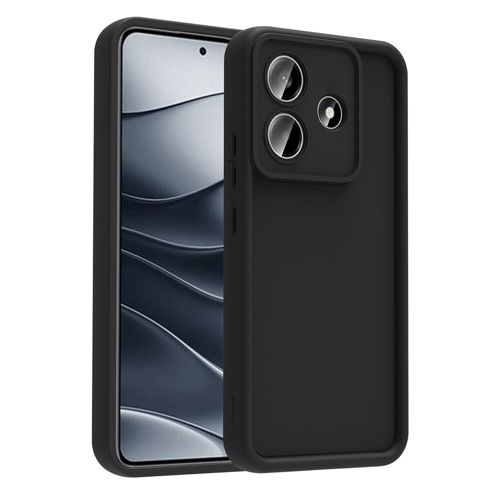 Xiaomi Redmi Note 14 4G Case Camera Protection Zore Pineapple Cover Black