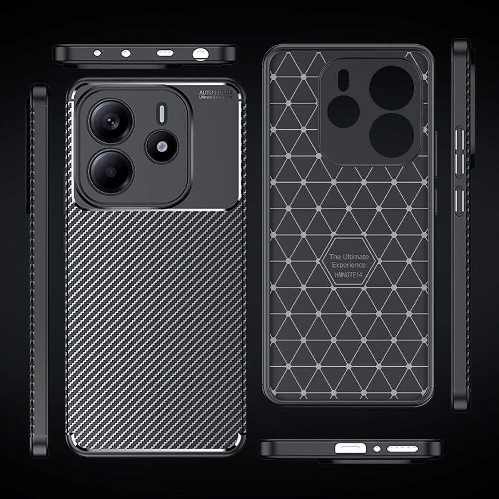 Xiaomi Redmi Note 14 4G Case Zore Negro Silicone Cover Black