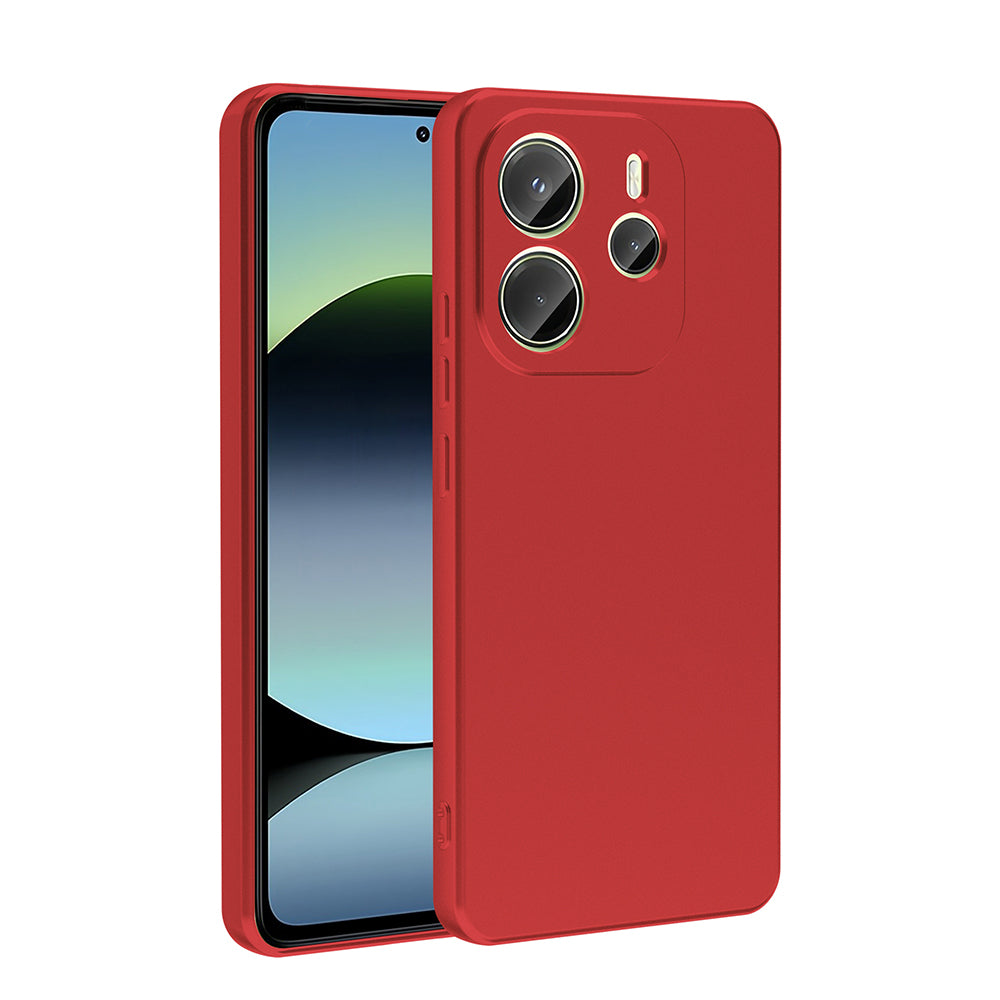 Xiaomi Redmi Note 14 4G Kılıf Zore Premier Silikon Kapak Kırmızı