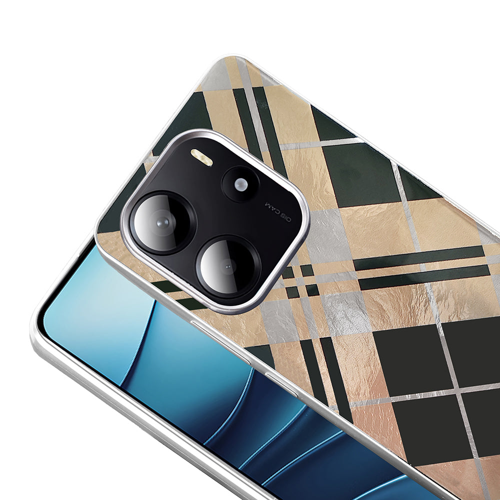 Xiaomi Redmi Note 14 5G Case Patterned Zore Mep Cover Geometric