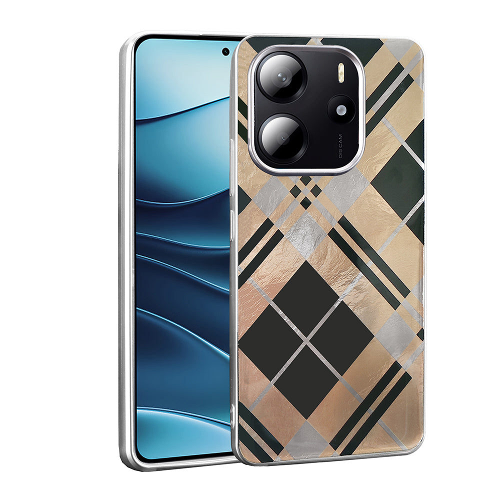 Xiaomi Redmi Note 14 5G Case Patterned Zore Mep Cover Geometric