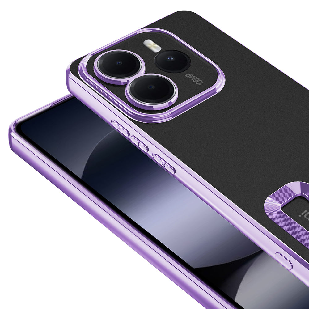 Xiaomi Redmi Note 14 5G Case Camera Protection Logo Showing Zore Omega Cover Black 