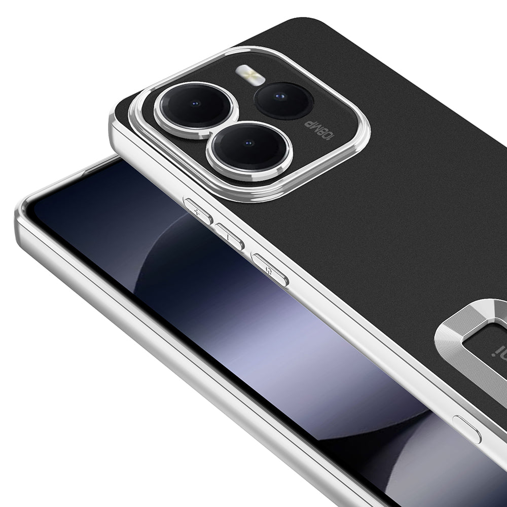 Xiaomi Redmi Note 14 5G Case Camera Protection Logo Showing Zore Omega Cover Black 