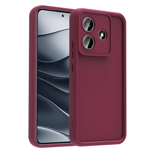 Xiaomi Redmi Note 14 5G Case Camera Protection Zore Pineapple Cover Plum