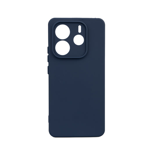 Xiaomi Redmi Note 14 5G Case Zore Piping Silicone Navy Blue