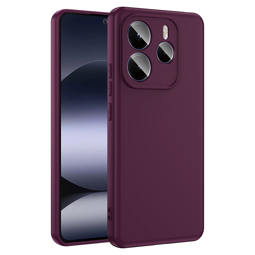 Xiaomi Redmi Note 14 5G Case Zore Mara Launch Cover Dark Purple
