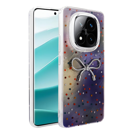 Xiaomi Redmi Note 14 Pro 4G Case Camera Protection Figured Zore Ponti Silicone Cover Lilac 