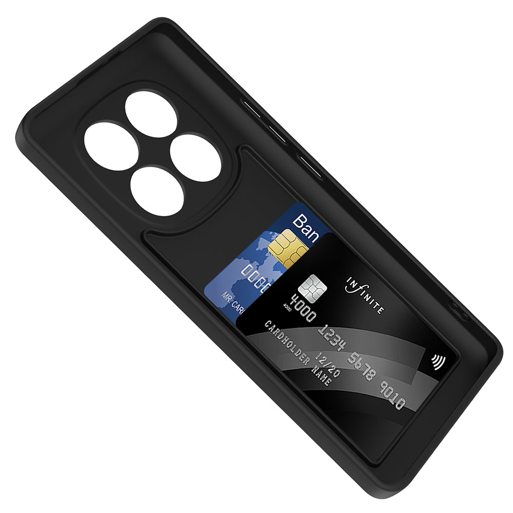 Xiaomi Redmi Note 14 Pro 4G Case Camera Protection Card Holder Zore Vitra Cover Navy Blue