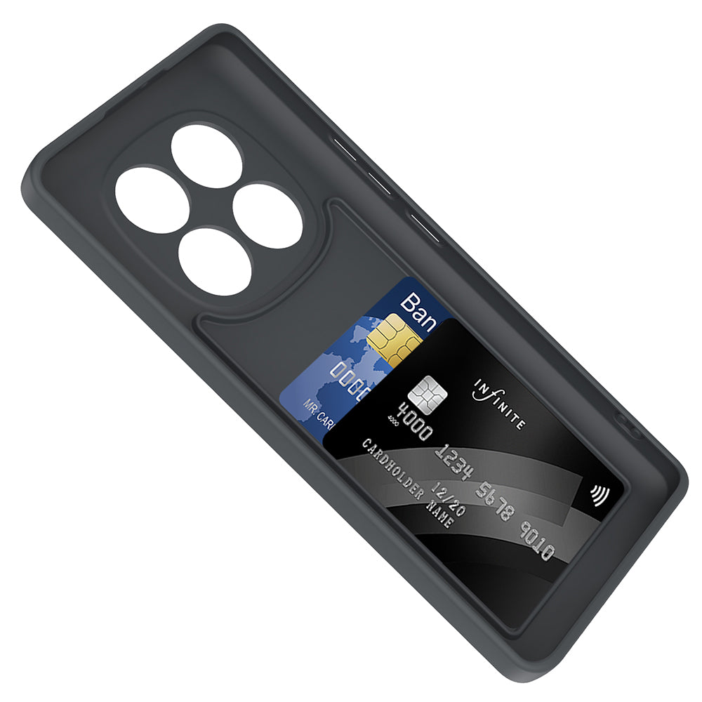 Xiaomi Redmi Note 14 Pro 4G Case Camera Protection Card Holder Zore Vitra Cover Navy Blue