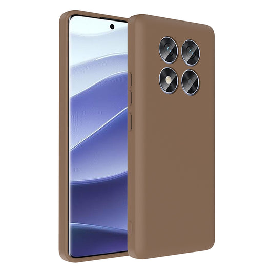 Xiaomi Redmi Note 14 Pro 4G Case Camera Protection Card Holder Zore Vitra Cover Brown