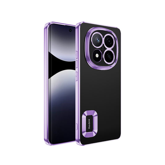 Xiaomi Redmi Note 14 Pro 4G Case Camera Protection Logo Showing Zore Omega Cover Lilac 