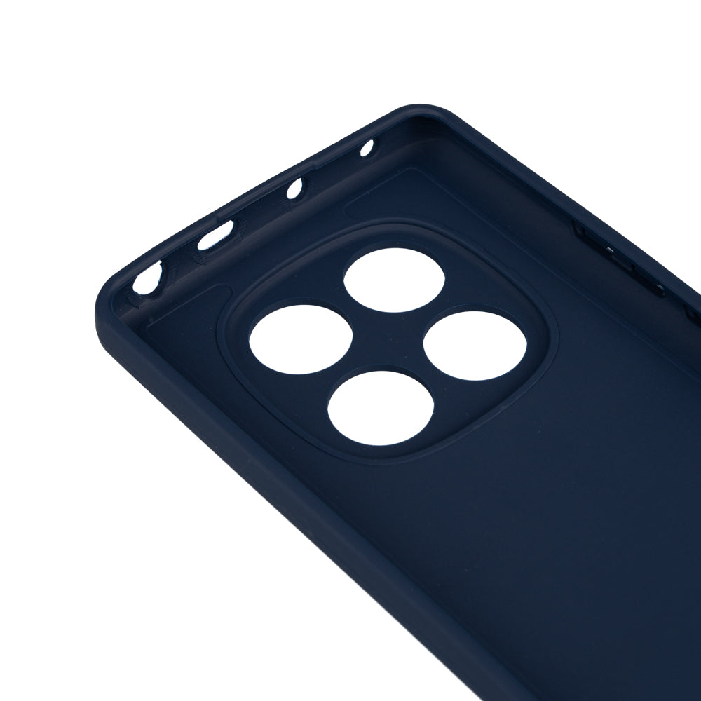 Xiaomi Redmi Note 14 Pro 4G Case Zore Piping Silicone Navy Blue