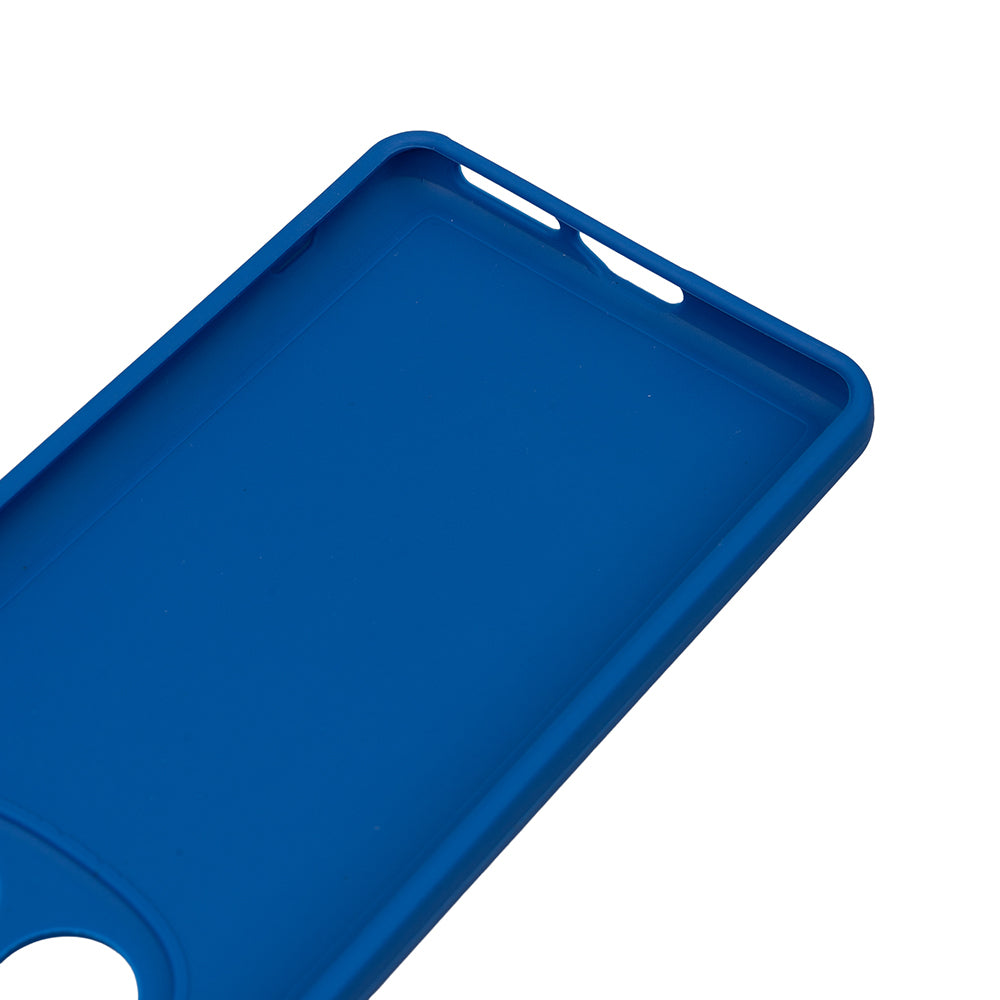 Xiaomi Redmi Note 14 Pro 4G Case Zore Piping Silicone Navy Blue