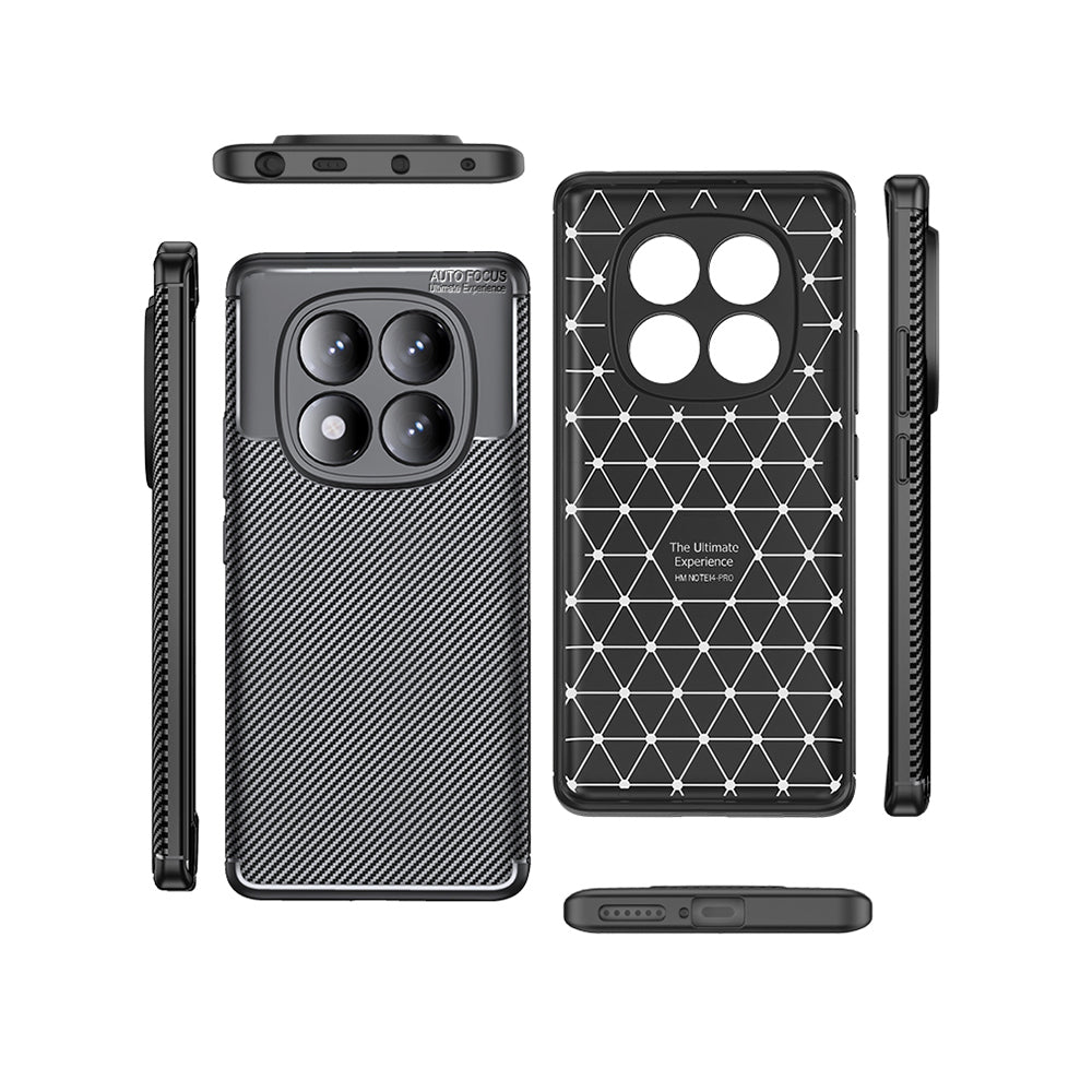 Xiaomi Redmi Note 14 Pro 4G Case Zore Negro Silicone Cover Black