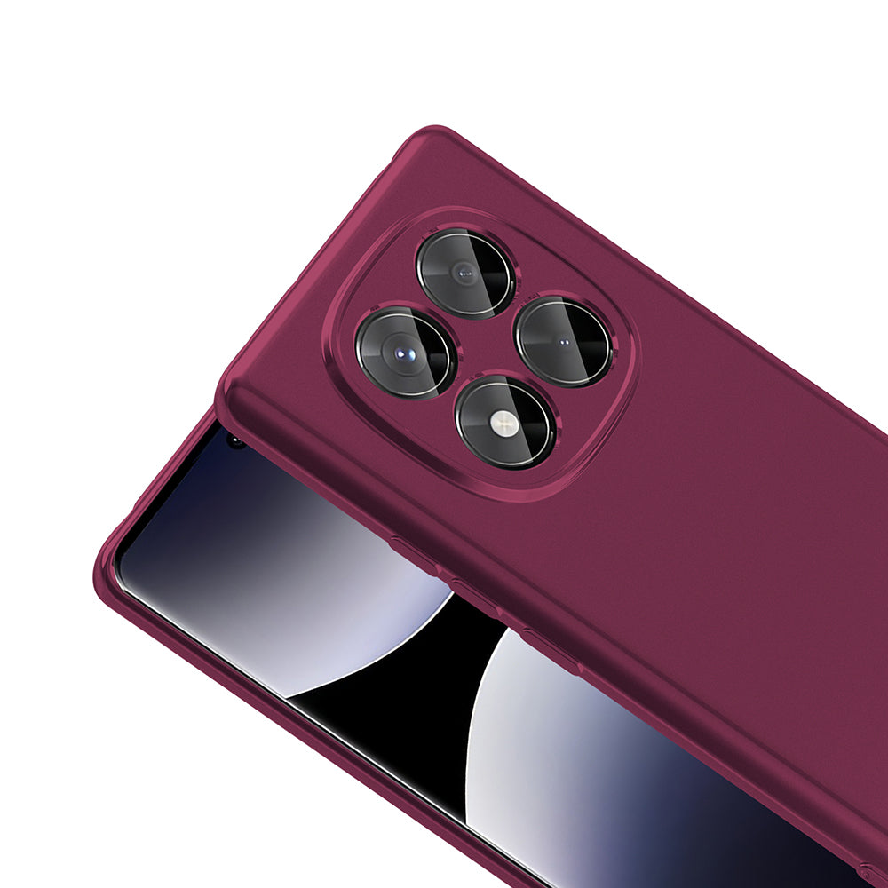 Xiaomi Redmi Note 14 Pro 4G Kılıf Zore Premier Silikon Kapak Kırmızı