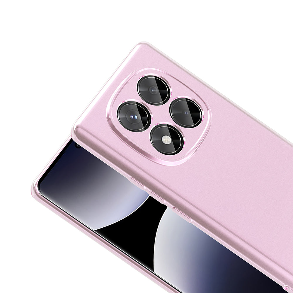 Xiaomi Redmi Note 14 Pro 4G Kılıf Zore Premier Silikon Kapak Rose Gold