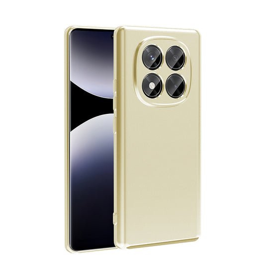 Xiaomi Redmi Note 14 Pro 4G Kılıf Zore Premier Silikon Kapak Gold