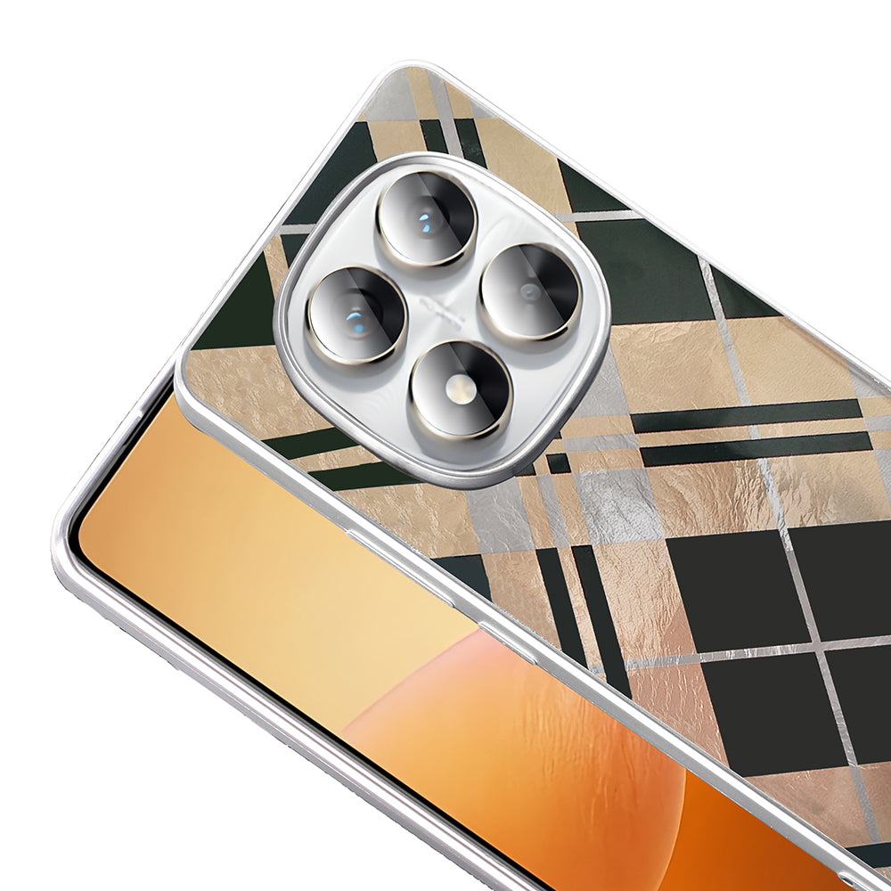 Xiaomi Redmi Note 14 Pro 5G Case Patterned Zore Mep Cover Gold Leopard