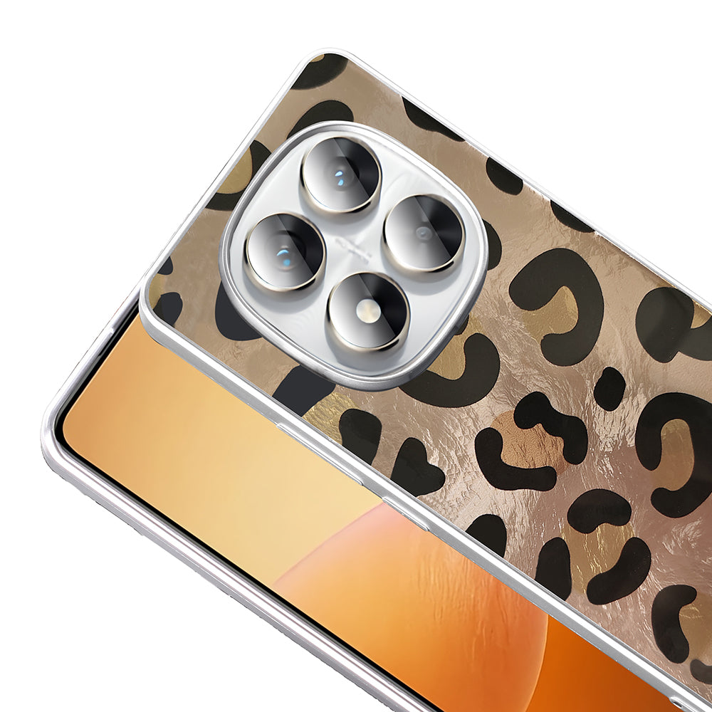 Xiaomi Redmi Note 14 Pro 5G Kılıf Desenli Zore Mep Kapak Gri Leopar