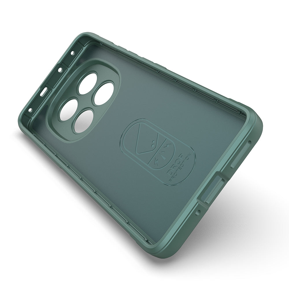 Xiaomi Redmi Note 14 Pro 5G Case Flexible TPU Hollow Back Surface Design Zore Ethnic Silicone Cover Navy Blue