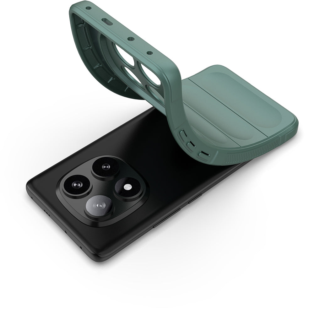 Xiaomi Redmi Note 14 Pro 5G Case Flexible TPU Hollow Back Surface Design Zore Ethnic Silicone Cover Black