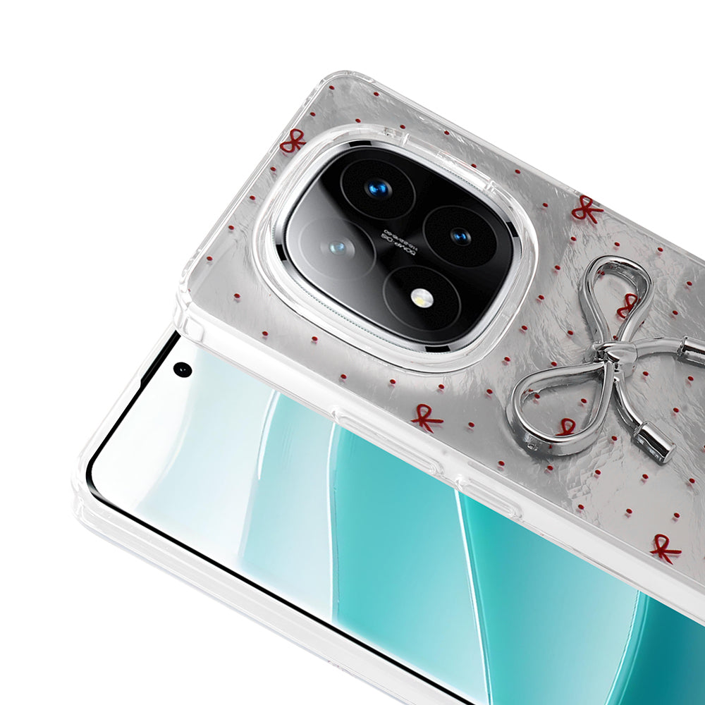 Xiaomi Redmi Note 14 Pro 5G Kılıf Kamera Korumalı Figürlü Zore Ponti Silikon Kapak Lila