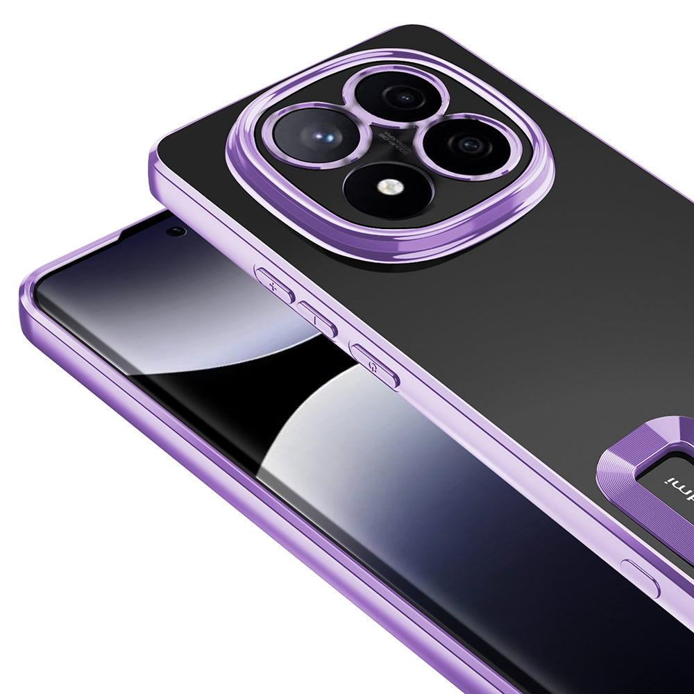 Xiaomi Redmi Note 14 Pro 5G Case Camera Protection Logo Showing Zore Omega Cover Sierra Blue 