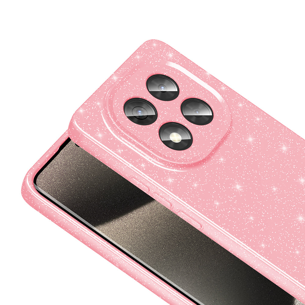 Xiaomi Redmi Note 14 Pro 5G Case Camera Protection Glitter Luxury Zore Cotton Cover Black