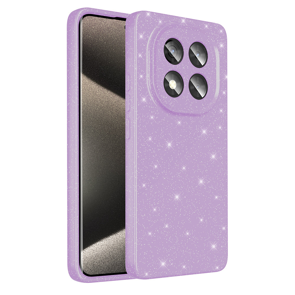 Xiaomi Redmi Note 14 Pro 5G Case Camera Protection Glitter Luxury Zore Cotton Cover Light Pink