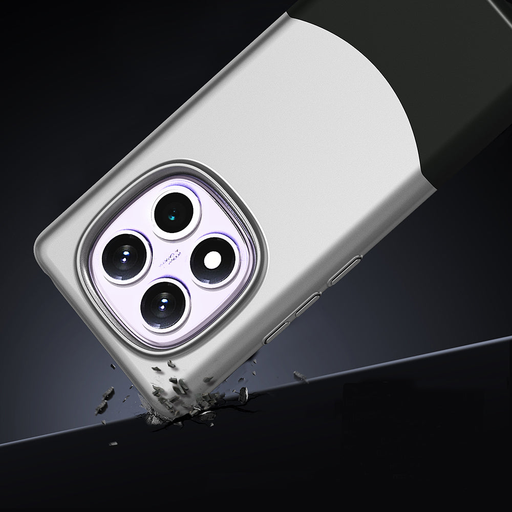 Xiaomi Redmi Note 14 Pro 5G Kılıf Mıknatıslı Zore Duble Kapak Gri