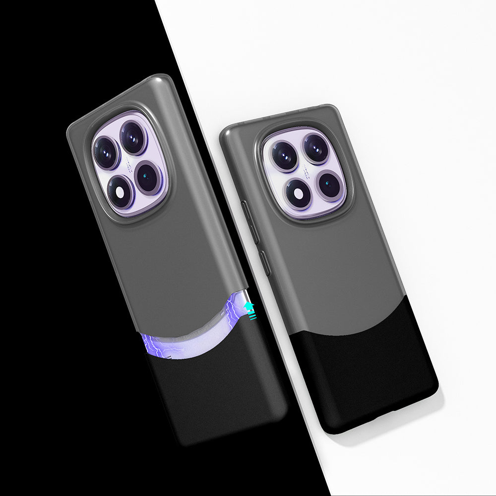 Xiaomi Redmi Note 14 Pro 5G Magnetic Case Zore Double Cover Black