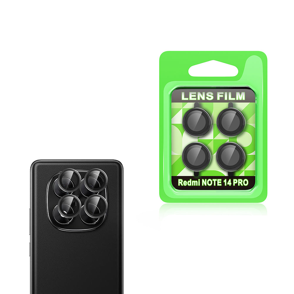 Xiaomi Redmi Note 14 Pro 5G Zore CL-07 Camera Lens Protector Black