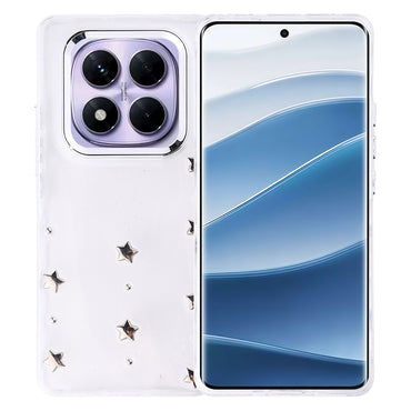 Xiaomi Redmi Note 14 Pro Plus Case Airbag Design Glitter Transparent Zore Polar Cover Cherry