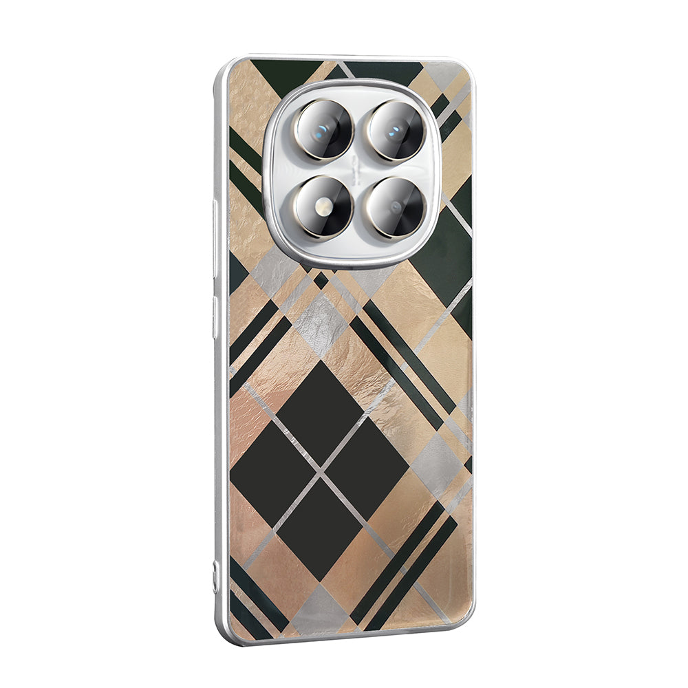 Xiaomi Redmi Note 14 Pro Plus Case Patterned Zore Mep Cover Gold Leopard