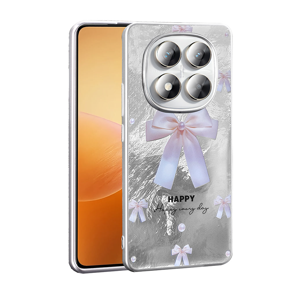 Xiaomi Redmi Note 14 Pro Plus Case Patterned Zore Mep Cover Pearl Bow