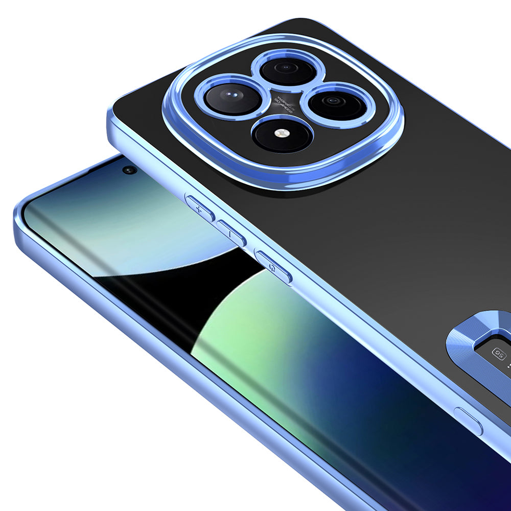 Xiaomi Redmi Note 14 Pro Plus Case Camera Protection Logo Showing Zore Omega Cover Rose Gold