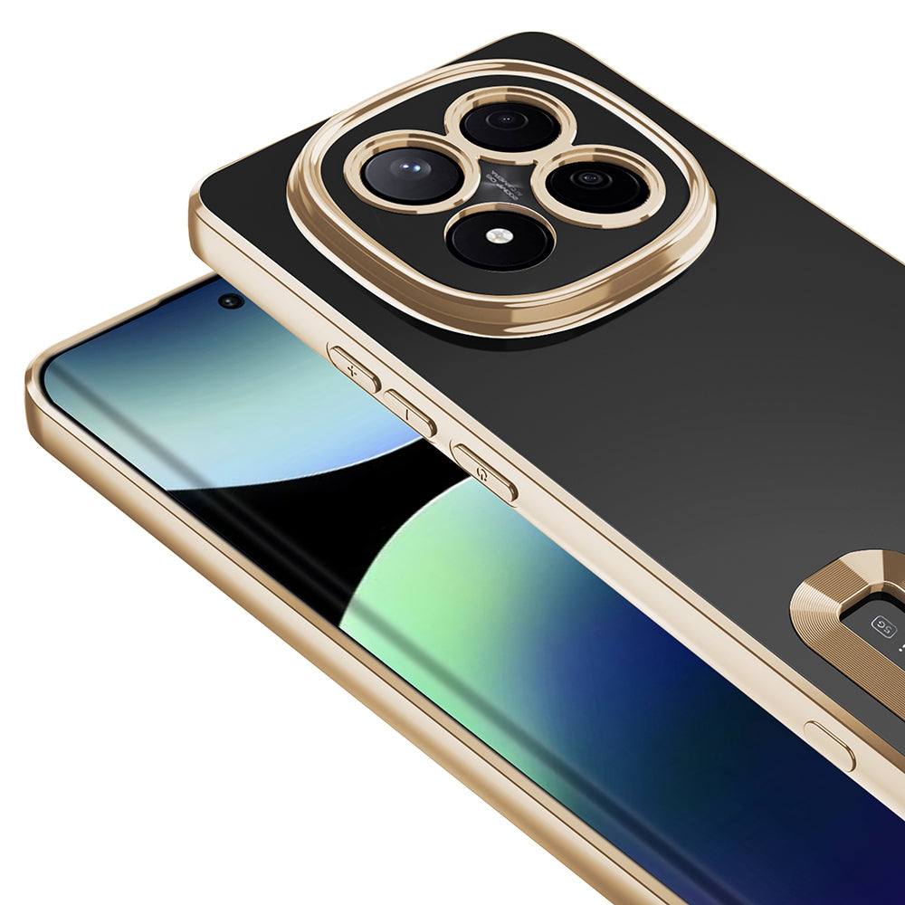 Xiaomi Redmi Note 14 Pro Plus Case Camera Protection Logo Showing Zore Omega Cover Silver 