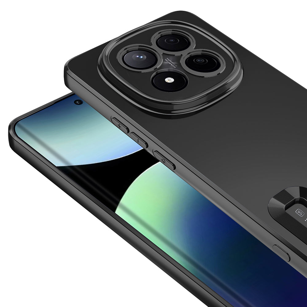 Xiaomi Redmi Note 14 Pro Plus Camera Protection Logo Showing Zore Omega Cover Deep Purple 