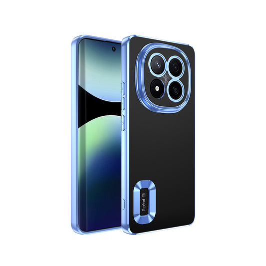 Xiaomi Redmi Note 14 Pro Plus Case Camera Protection Logo Showing Zore Omega Cover Sierra Blue 