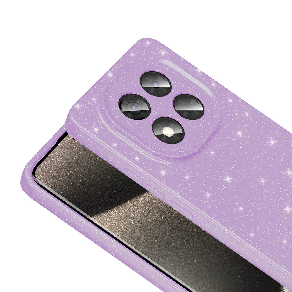 Xiaomi Redmi Note 14 Pro Plus Case Camera Protection Glitter Luxury Zore Cotton Cover Silver 