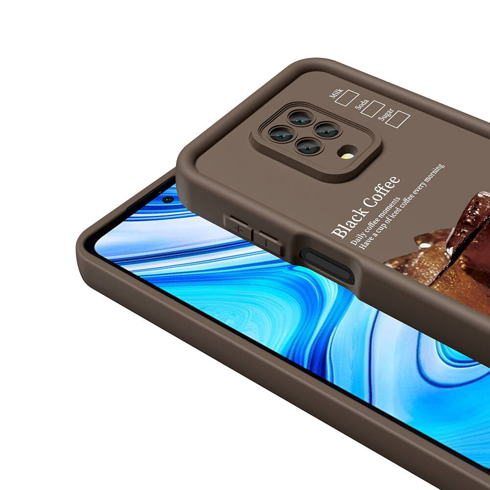 Xiaomi Redmi Note 9S Kılıf Kamera Korumalı Baskılı Arka Yüzey Zore Klas Kapak Siyah