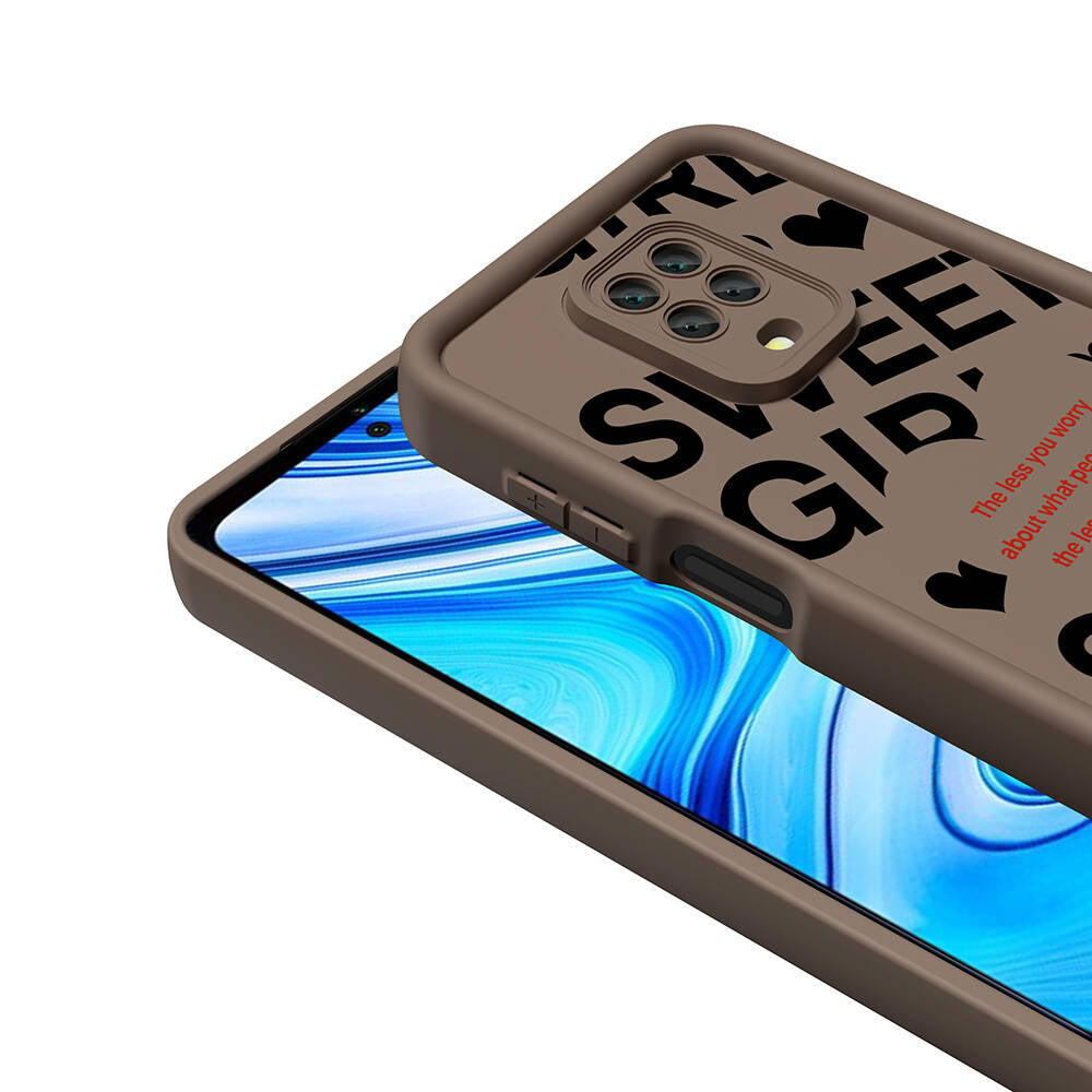 Xiaomi Redmi Note 9S Kılıf Kamera Korumalı Baskılı Arka Yüzey Zore Klas Kapak Siyah