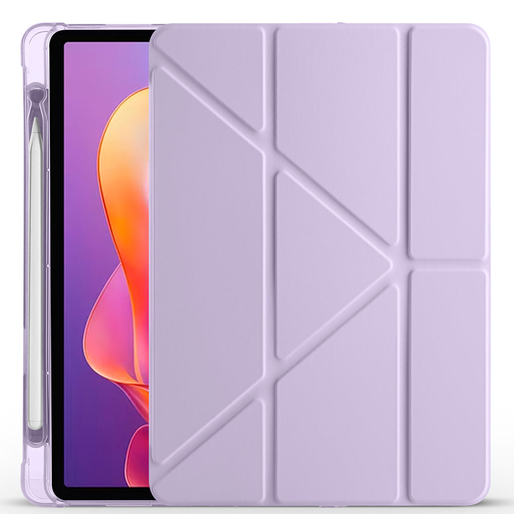 Xiaomi Redmi Pad 2 Kılıf Zore Tri Folding Kalem Bölmeli Standlı Kılıf Koyu Yeşil