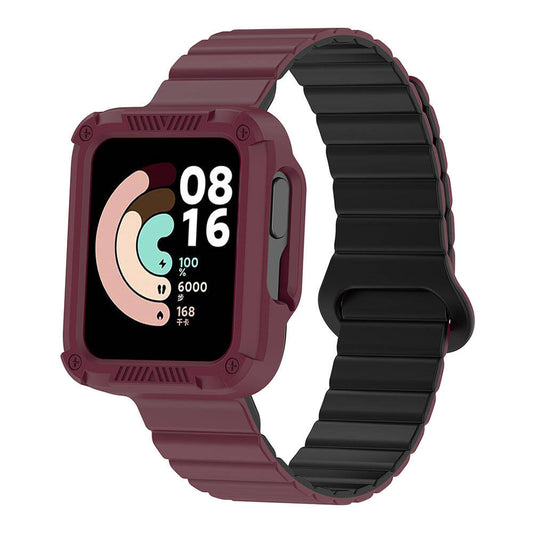 Xiaomi Redmi Watch 1 Silicone Strap Zore KRD-105 Strap Dark Red-Black