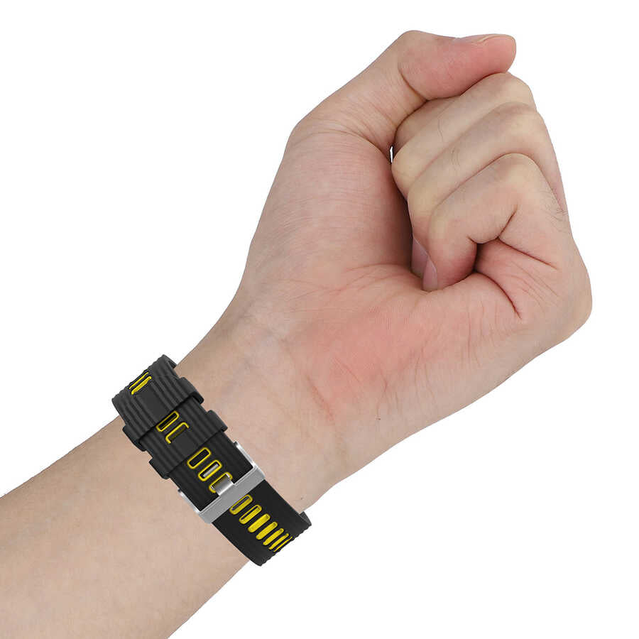 Xiaomi Redmi Watch 5 Active Zore KRD-55 Silicone Strap Black-Red 